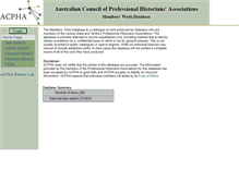 Tablet Screenshot of data.historians.org.au
